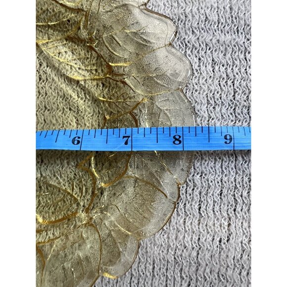 Indiana Glass Yellow Mist Sweet‎ Pear 8" Luncheon/Dinner Plate VTG Decor AS IS - Picture 9 of 9